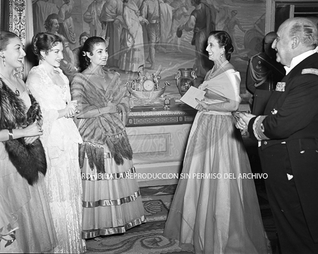Carmen Sevilla en El Palacio de El Pardo