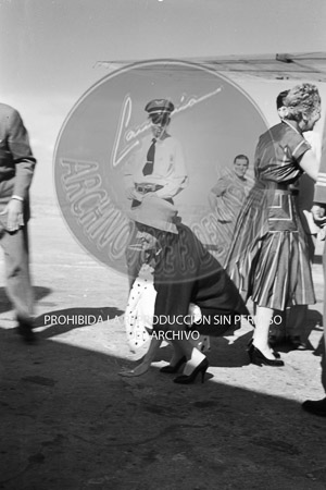 llegada de Gloria Swanson a Barajas