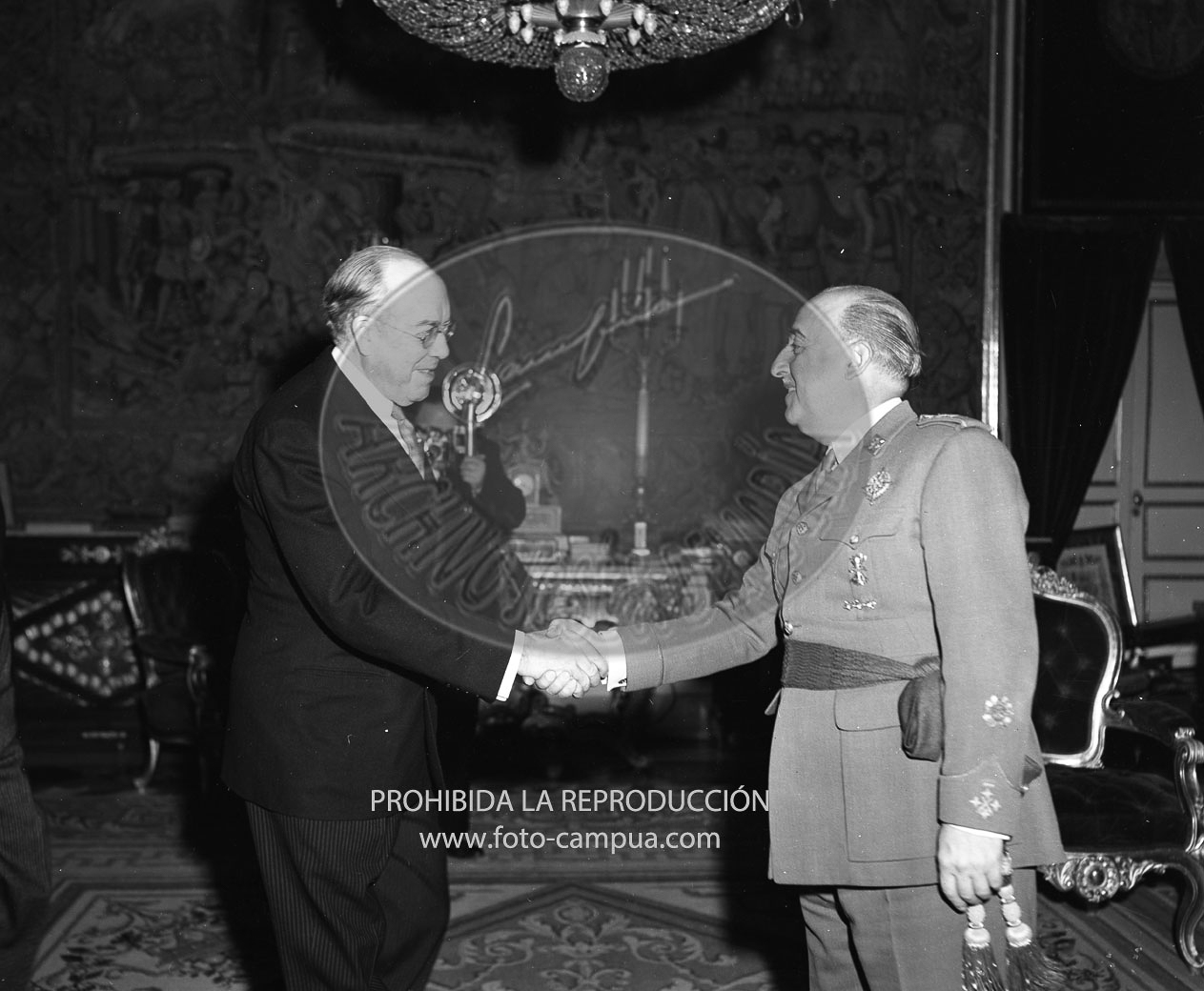 Franco recibe en audiencia a Staton Grifif