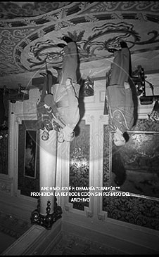 Audiencia en el Palacio de Pedralbes a la Junta Directiva de la Hermandad de Alféreces Provisionales de Barcelona.