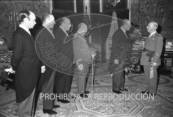 Franco recibe a la Real Gran Peña