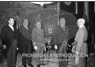 Franco recibe a la Real Gran Peña
