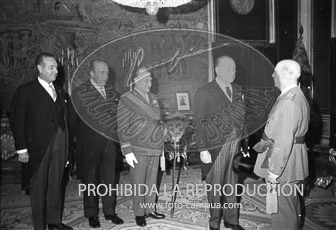 Franco recibe a la Real Gran Peña