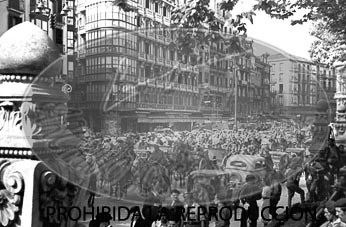 Entrada de los nacionales en Bilbao