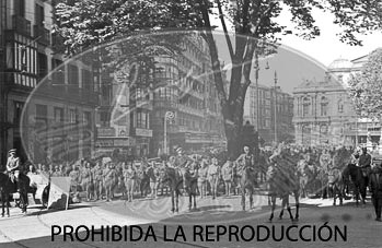 Entrada de los nacionales en Bilbao