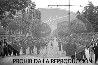 Entrada de los nacionales en Bilbao