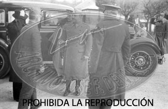 Franco visita el hospital de Burgos