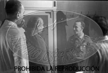 Franco visita el hospital de Burgos