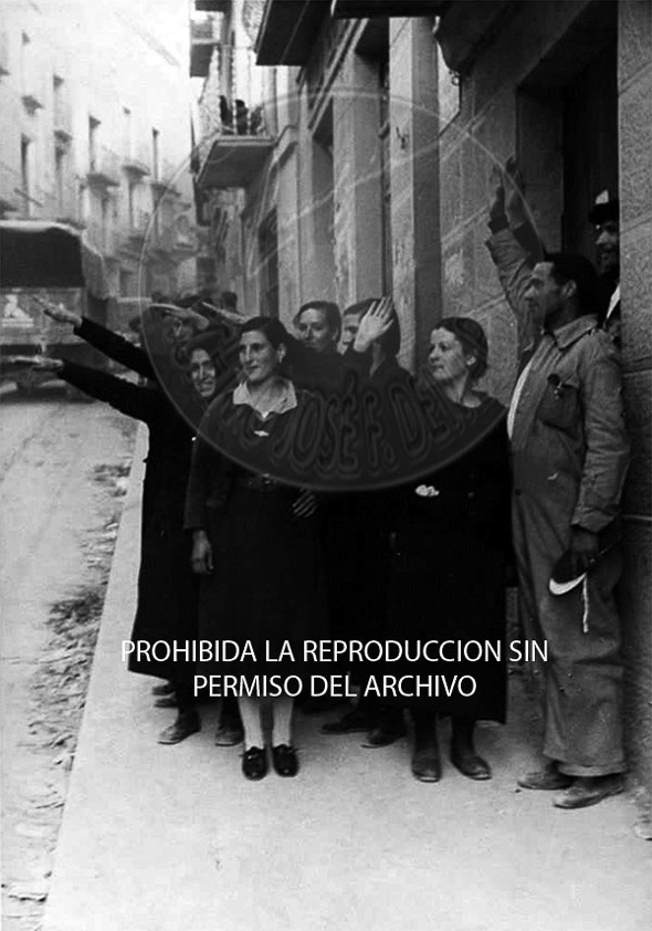 Entrada de los nacionales en Alcañíz