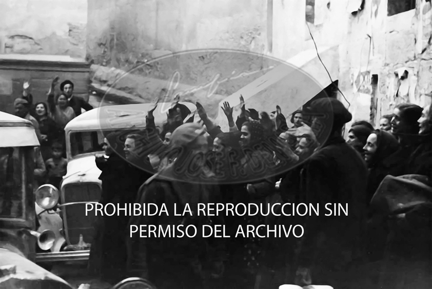 Entrada de los nacionales en Alcañíz