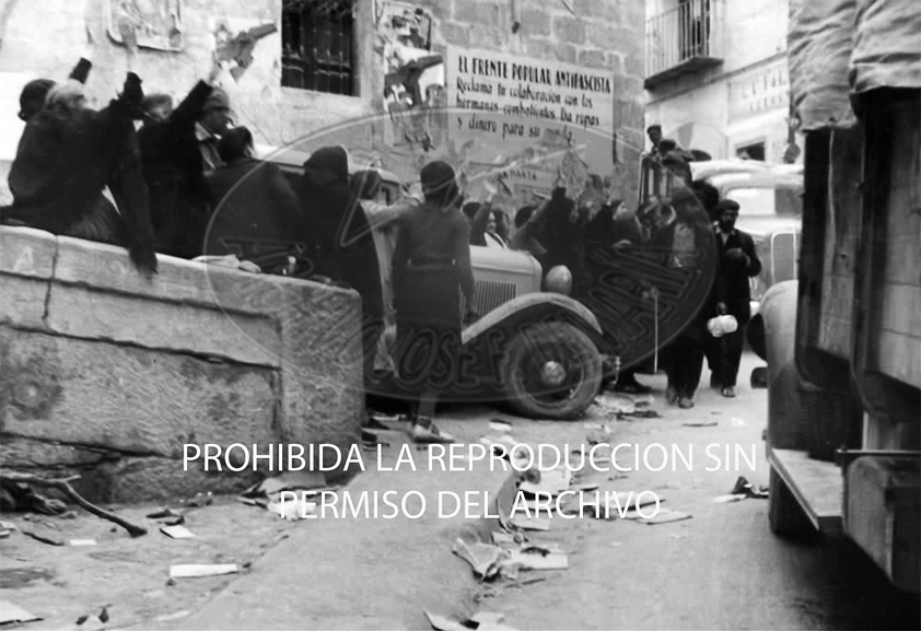 Entrada de los nacionales en Alcañíz