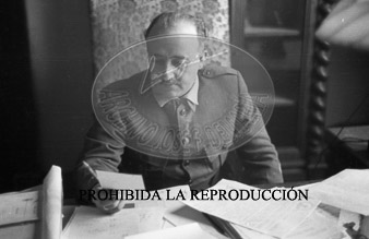 Franco en el centro de operaciones