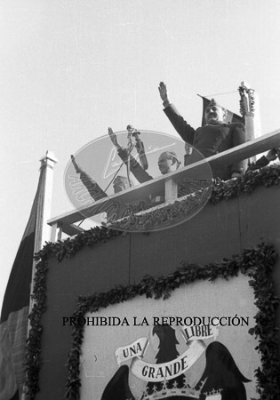 Inauguracion EAJ 101. Franco en el Campo de la Victoria