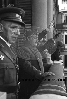 Inauguracion EAJ 101. Franco en el Campo de la Victoria