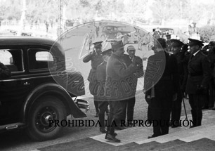 Inauguracion EAJ 101. Franco en el Campo de la Victoria
