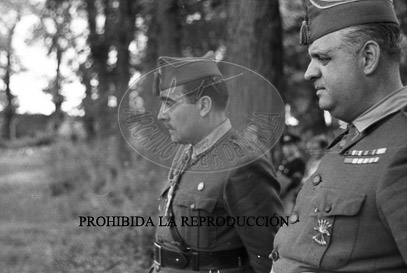 Frente de Aragón, Franco montando a caballo
