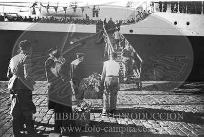 Despedida de los italianos en Cádiz