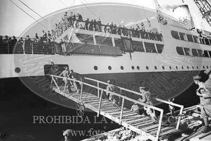 Despedida de los italianos en Cádiz