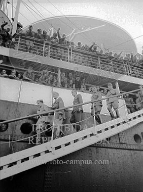 Despedida de los italianos en Cádiz