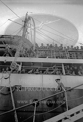 Despedida de los italianos en Cádiz