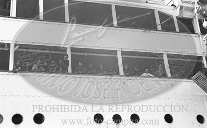 Despedida de los italianos en Cádiz