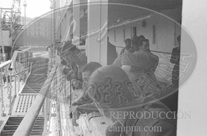 Despedida de los italianos en Cádiz