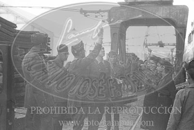 Despedida de los italianos en Cádiz