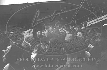 Despedida de los italianos en Cádiz