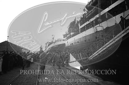Despedida de los italianos en Cádiz