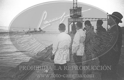 Despedida de los italianos en Cádiz