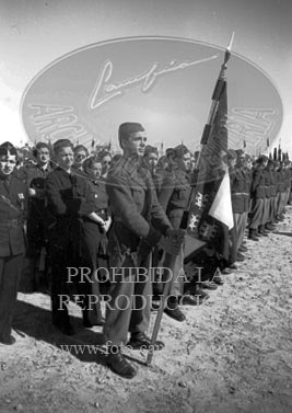 Concentracion de la Falange y de la OJE en Sevilla, 1938. Campamento 29 de Octubre