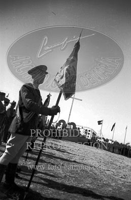 Concentracion de la Falange y de la OJE en Sevilla, 1938. Campamento 29 de Octubre