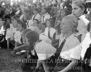 Concentracion de la Falange y de la OJE en Sevilla, 1938. Campamento 29 de Octubre