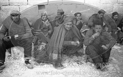Prisioneros republicanos en el Monasterio de Poblet