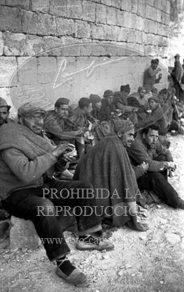 Prisioneros republicanos en el Monasterio de Poblet