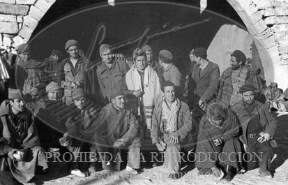 Prisioneros republicanos en el Monasterio de Poblet