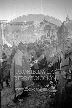 Prisioneros republicanos en el Monasterio de Poblet
