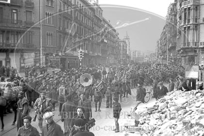 Toma de Barcelona por el Ejército Nacional, calles de Barcelona