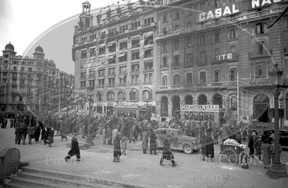 Toma de Barcelona por el Ejército Nacional, calles de Barcelona