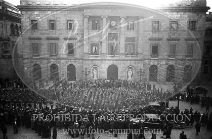 Toma de Barcelona por el Ejército Nacional, calles de Barcelona