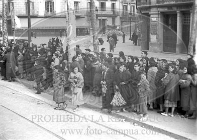 Toma de Barcelona por el Ejército Nacional, calles de Barcelona