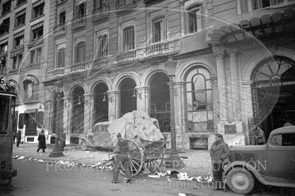 Toma de Barcelona por el Ejército Nacional, calles de Barcelona