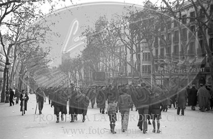 Toma de Barcelona por el Ejército Nacional, calles de Barcelona