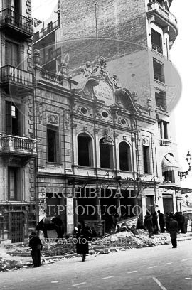 Toma de Barcelona por el Ejército Nacional, calles de Barcelona