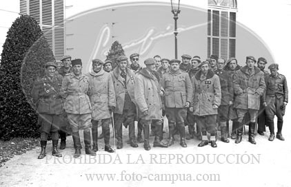 Toma de Barcelona por el Ejército Nacional, calles de Barcelona. Palacio de Pedralbes