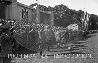 Llegada de la Legión Cóndor a Hamburgo