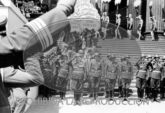Formacion de la Legión Condor. Homenaje en berlin