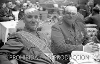 Los generales españoles con Hitler