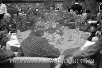 Los generales españoles con Hitler