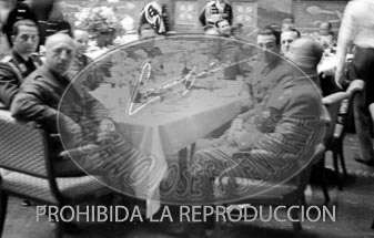 Los generales españoles con Hitler